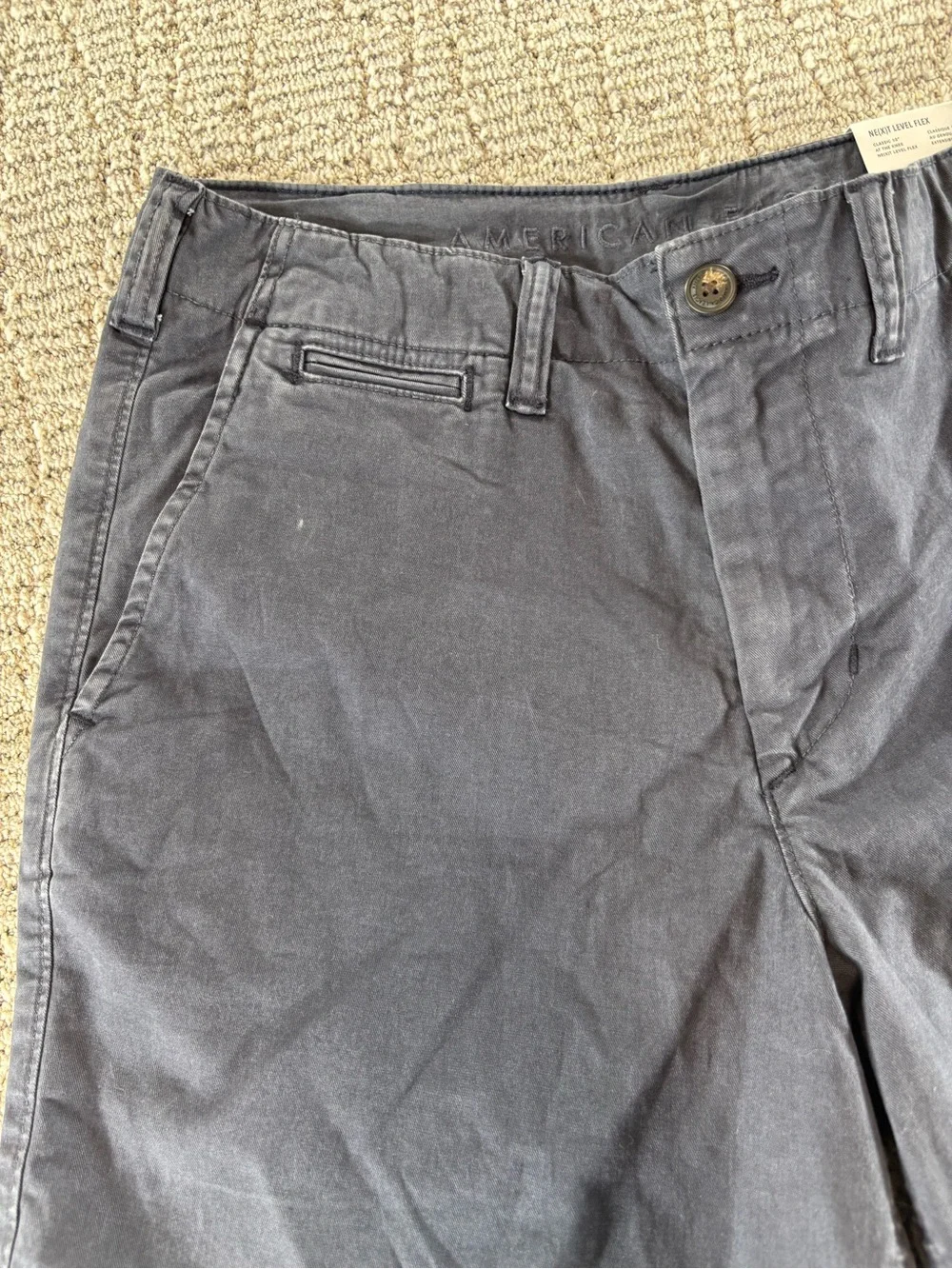 NWT American Eagle Men’s Size 30 Blue-Gray Next Level Flex Shorts
